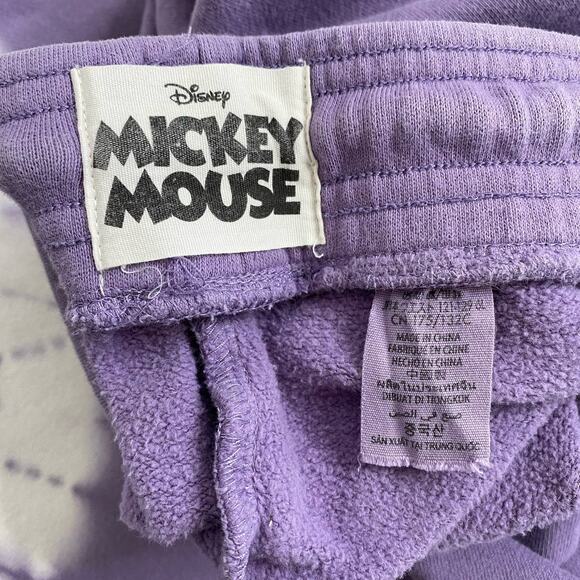 DISNEY WORLD Mickey Mouse Organic Cotton Purple Tie Dye Sweat Pants 3X Womens - Picture 5 of 11